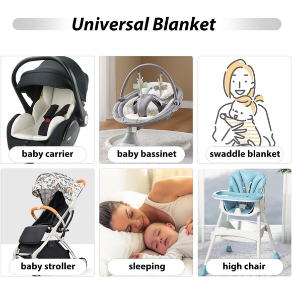 Miracle Baby Minky Reversible Swaddle Wrap Blanket - Picture 6 of 6